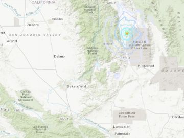 El temblor se registró a 14 kilómetros de Coso Junction.