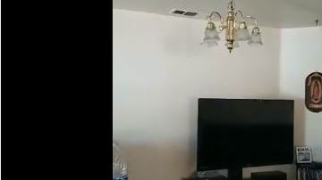 Varios usuarios de las redes grabaron las lámparas de sus casas en movimiento.