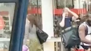 Pelea entre un taxista y un ciclista en Londres.