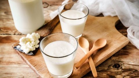 Los granos de kéfir contienen cerca de 400 millones de microorganismos vivos (la mitad de ellas pertenecen a los Lactobacillus).