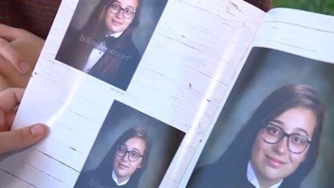 Holley Gerelds no salió retratada en su anuario por llevar traje de hombre.