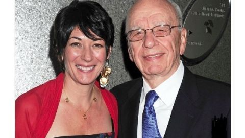 Maxwell y el magnate Rupert Murdoch en NYC, 2010