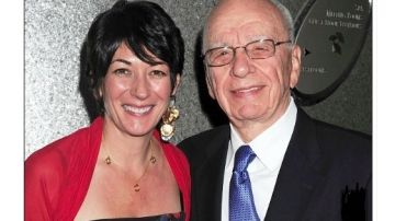 Maxwell y el magnate Rupert Murdoch en NYC, 2010