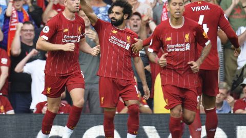 El ‘faraón’  Mohammed Salah marcó dos tantos