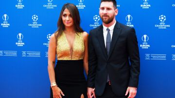 Antonela Roccuzzo y Lionel Messi.