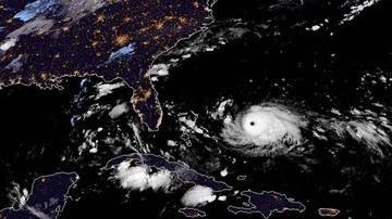 El paso del huracán Dorian por el Atlántico rumbo a las costas de la Florida.