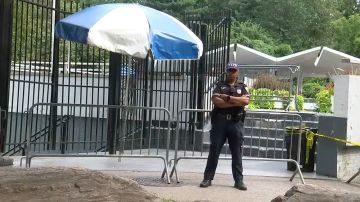 NYPD en Lasker Pool, Central Park North