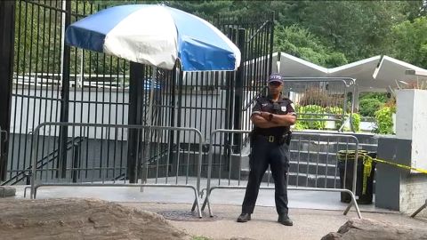 NYPD en Lasker Pool, Central Park North