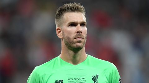 ISTANBUL, TURKEY - AUGUST 14: Adrian of Liverpool looks on prior to the UEFA Super Cup match between Liverpool and Chelsea at Vodafone Park on August 14, 2019 in Istanbul, Turkey. (Photo by Michael Regan/Getty Images)
