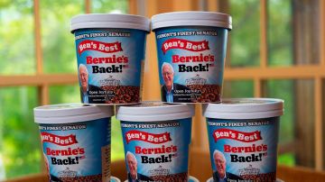 Aunque el cofundador apoya al senador Sanders, la empresa Ben & Jerry's se ha desligado del producto.