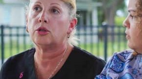 De izquierda a derecha, Gloria Maunez, Irkania Orama y Nilian Quiñones son algunas de puertorriqueñas que alegan discrimen.