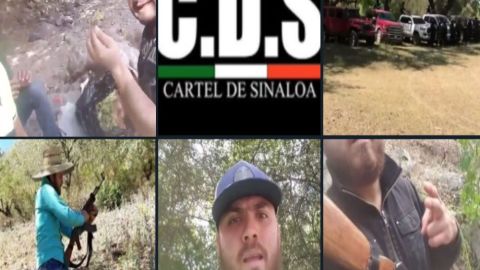 Cártel de Sinaloa exhibe droga y entrenamiento de sicarios