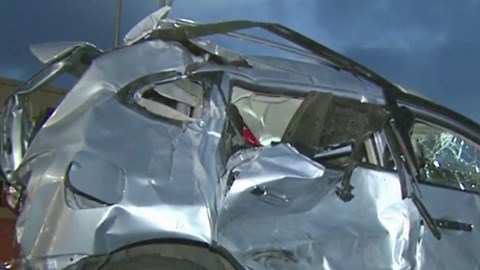 Uno de los autos involucrados