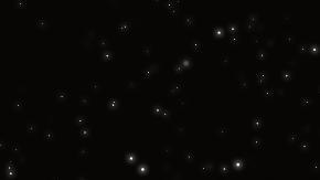 Una recreación artística de una colisión en el espacio profundo.