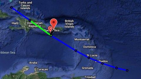 La trayectoria de la tormenta Dorian.