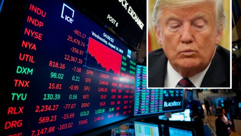 La caída de la bolsa no es buena noticia para el gobierno del presidente Trump.