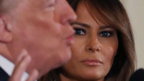 El presidente Trump y su esposa, Melania.