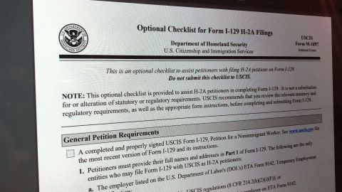 El nombre del peticionario y la dirección de su oficina debe figurar en la Parte 1 del Formulario I-129.