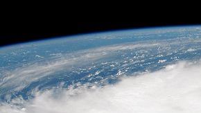 El huracán Dorian visto desde la EEI, el 29 de agosto de 2019. Joshua Stevens y Lauren Dauphin/Observatorio de la Tierra/NASA