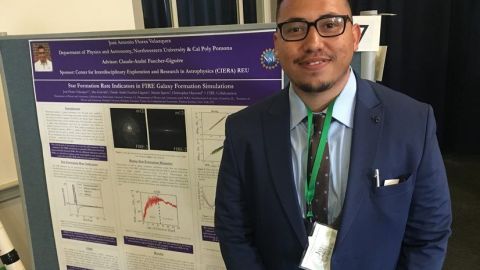 Imagen publicada por la Universidad Northwestern durante la presentación de la investigación de Jose Flores en el 2018.