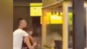 Lo que sería una escena feliz terminó siendo sumamente triste.