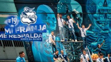 El Club Puebla celebró su 75 aniversario con esta foto.