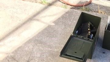 El arsenal ocupado en la vivienda de Rodolfo Montoya.