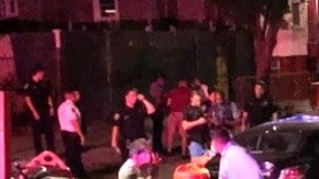 Policía en la escena de Coney Island