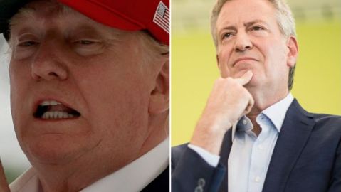 Donald Trump y Bill de Blasio, dos caras de NYC