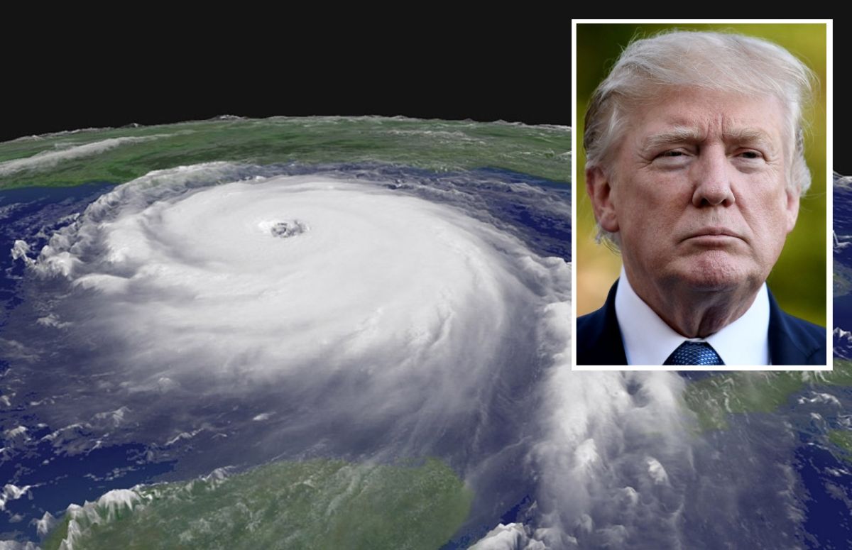 El presidente Trump afirma que no sugirió atacar huracanes con armas nucleares.