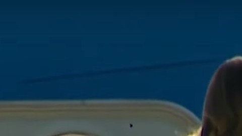 La pareja presidencial durante su viaje a Ohio.