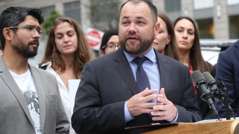 Corey Johnson, Ydanis Rodríguez y Carlos Menchaca