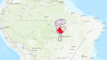 Tierras indígenes en la cuenca de Xingú, Pará y Mato Grosso.