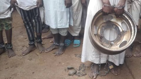 La casa de Kaduna fue denunciada por realizar actividades sospechosas. Eso condujo a la policía hasta el lugar.