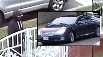 Imagen del sospechoso y el auto donde escapó