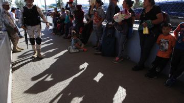Migrantes mexicanos que fueron desplazados forzosamente por el crimen organizado.