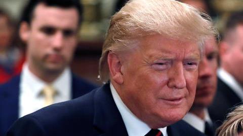 Trump durante una recepción con motivo del Mes de la Herencia Hispana en Casa Blanca.