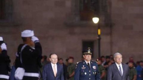 AMLO encabezó la ceremonia oficial del 19 de septiembre.