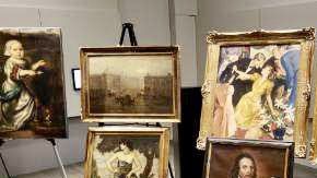 Imágenes de las obras de arte recuperadas.