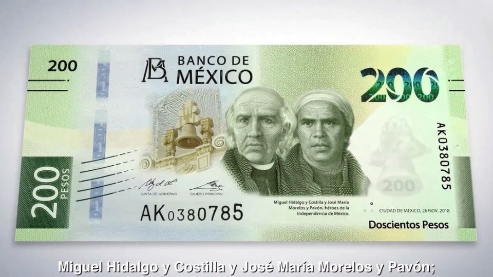 El nuevo billete de 200 pesos 
