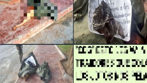 Cártel del Golfo deja descuartizados y aterrador mensaje cerca de la frontera