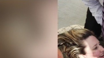 Lindsay y su bebé recién nacida