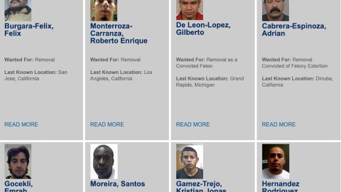 Algunos de los más buscados por ICE.