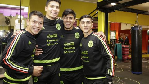 Hirving Lozano, José González, Erick Gutierrez y Victor Guzmán, en la época del Mundial de Nueva Zelanda 2015.