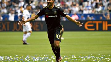 Carson, California a 31 de Marzo de 2018. Carlos Vela, durante el partido de temporada regular de la MLS entre LA Galaxy y LAFC, realizado en el Stubhub center.