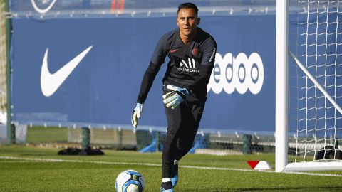Se pudo ver a un Keylor feliz