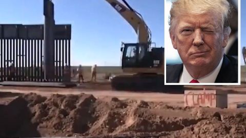 Donald Trump prometió que a final de año se habrán construido 500 millas de muro.