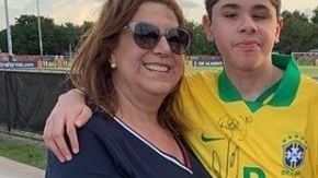 La historia se hizo viral cuando captaron a su madre narrándole un partido del Palmeiras en el estadio