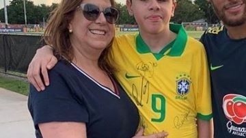 La historia se hizo viral cuando captaron a su madre narrándole un partido del Palmeiras en el estadio