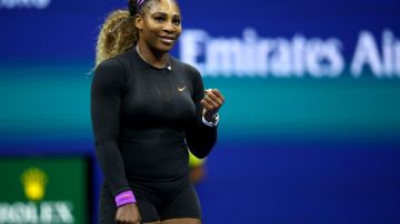 NEW YORK, NEW YORK - SEPTEMBER 05:  Serena Williams of the United States celebrates after winning her Women's Singles semi-final match against Elina Svitolina of the Ukraine on day eleven of the 2019 US Open at the USTA Billie Jean King National Tennis Center on September 05, 2019 in the Queens borough of New York City. (Photo by Clive Brunskill/Getty Images)